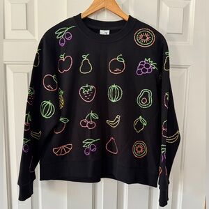 Queen of Sparkles Neon Fruit Sweatshirt